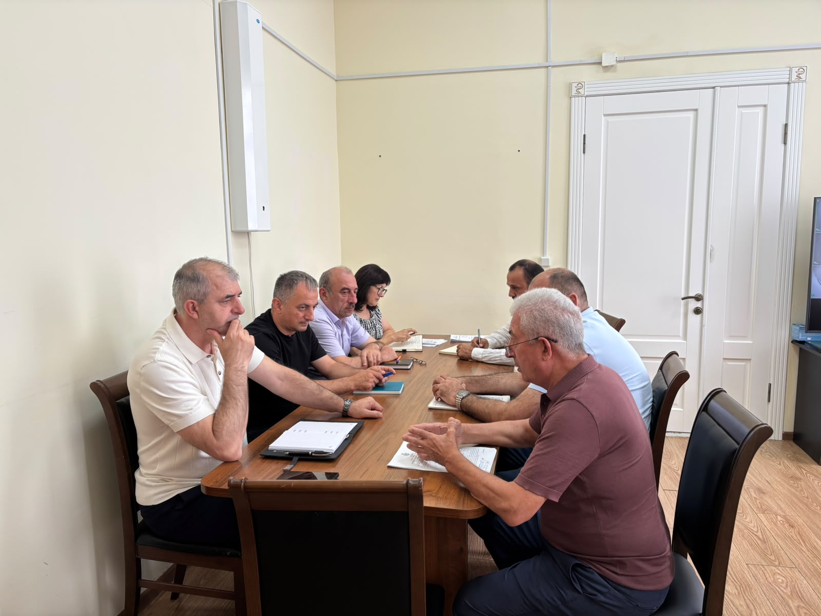 Совещание с руководящим составом ГБУ РД «Дербентская ЦГБ» по вопросам гражданской обороны, защиты населения и территорий от ЧС